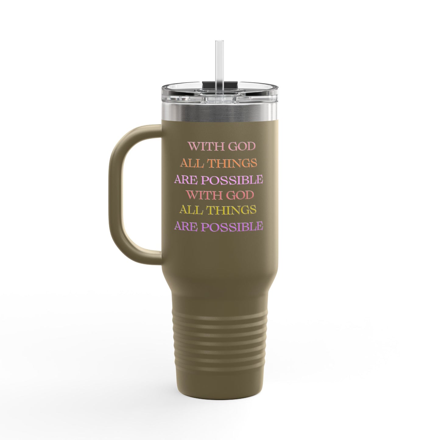 Water Tumbler - Christian Message Insulated Travel Mug