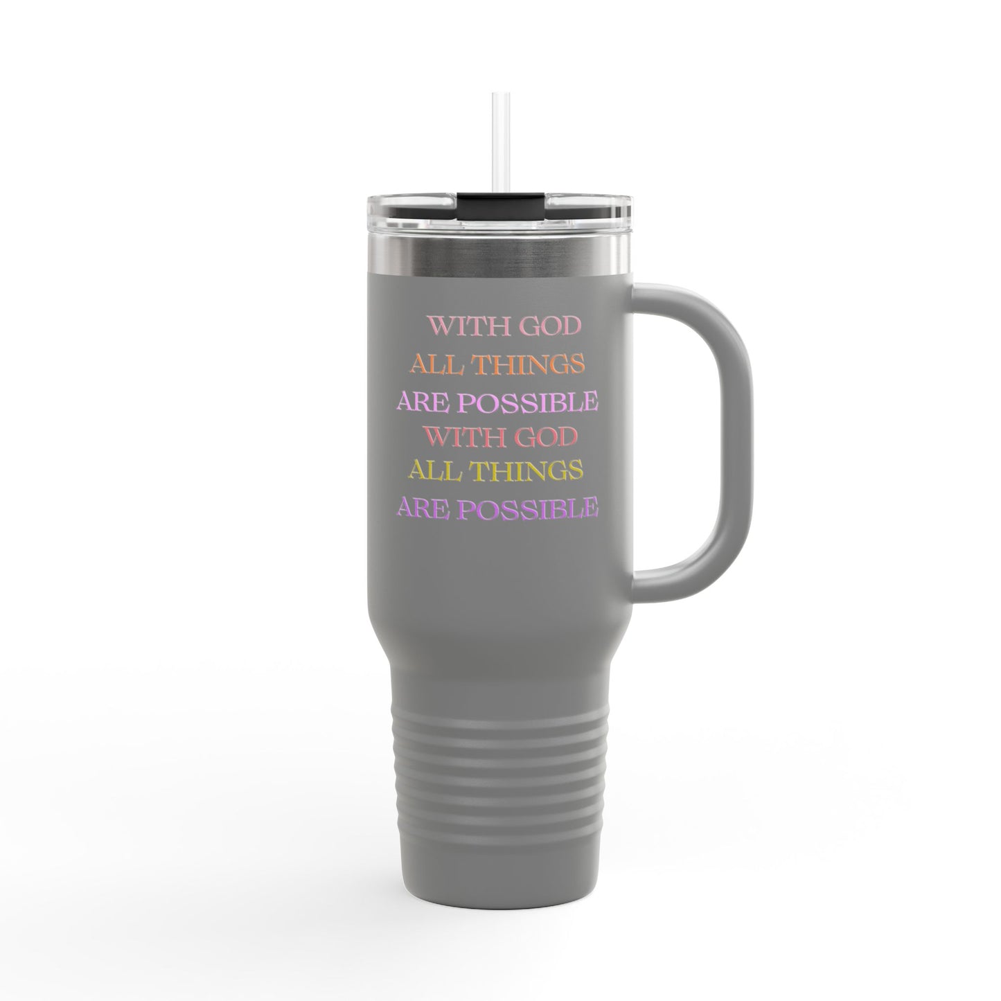 Water Tumbler - Christian Message Insulated Travel Mug