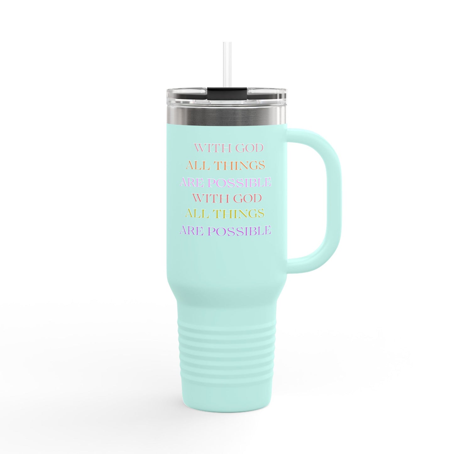 Water Tumbler - Christian Message Insulated Travel Mug