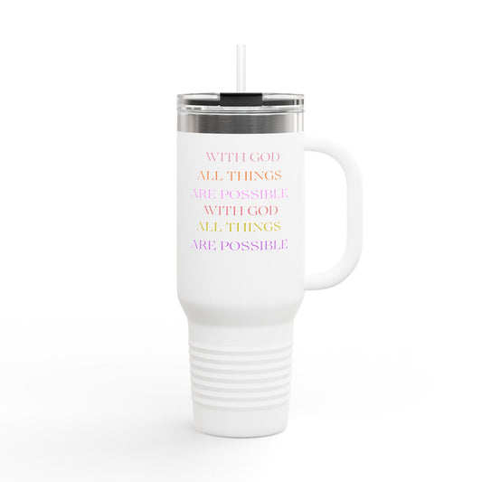 Water Tumbler - Christian Message Insulated Travel Mug