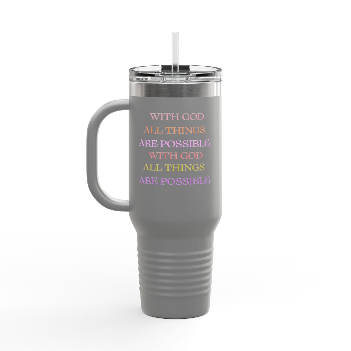 Water Tumbler - Christian Message Insulated Travel Mug