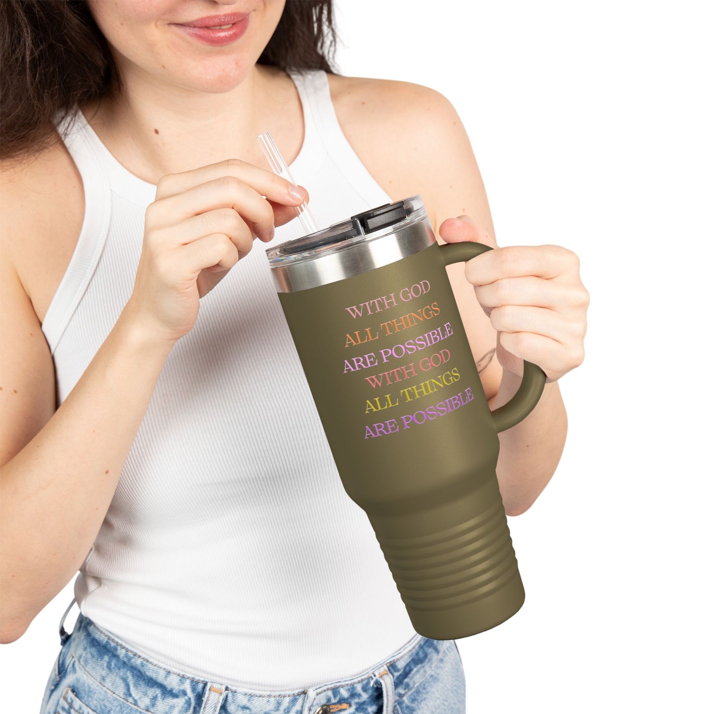 Water Tumbler - Christian Message Insulated Travel Mug