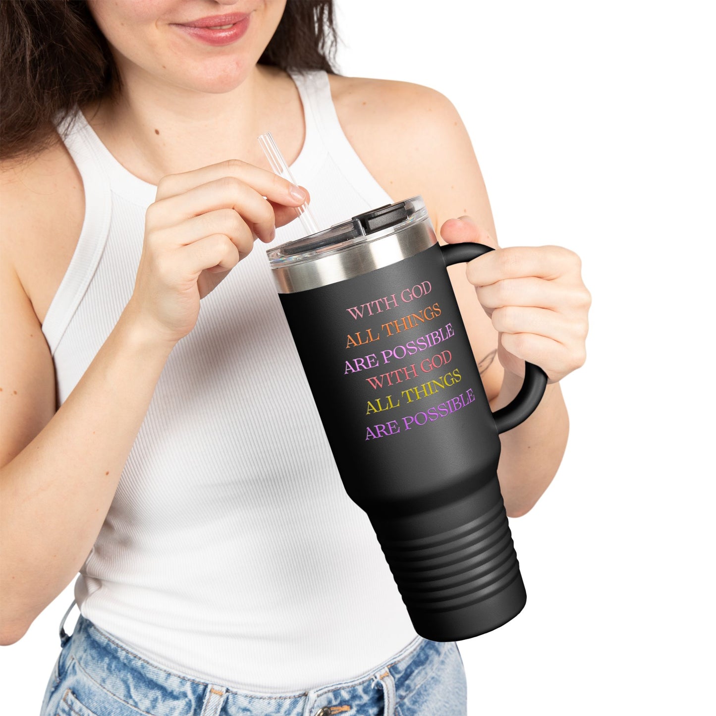 Water Tumbler - Christian Message Insulated Travel Mug