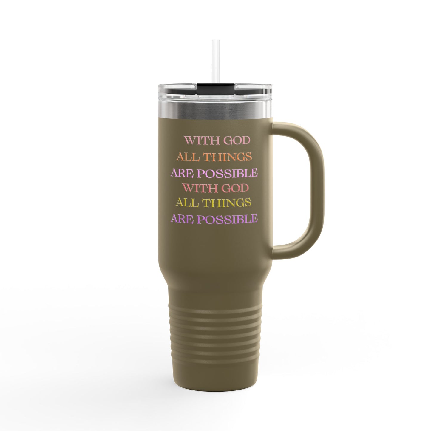 Water Tumbler - Christian Message Insulated Travel Mug