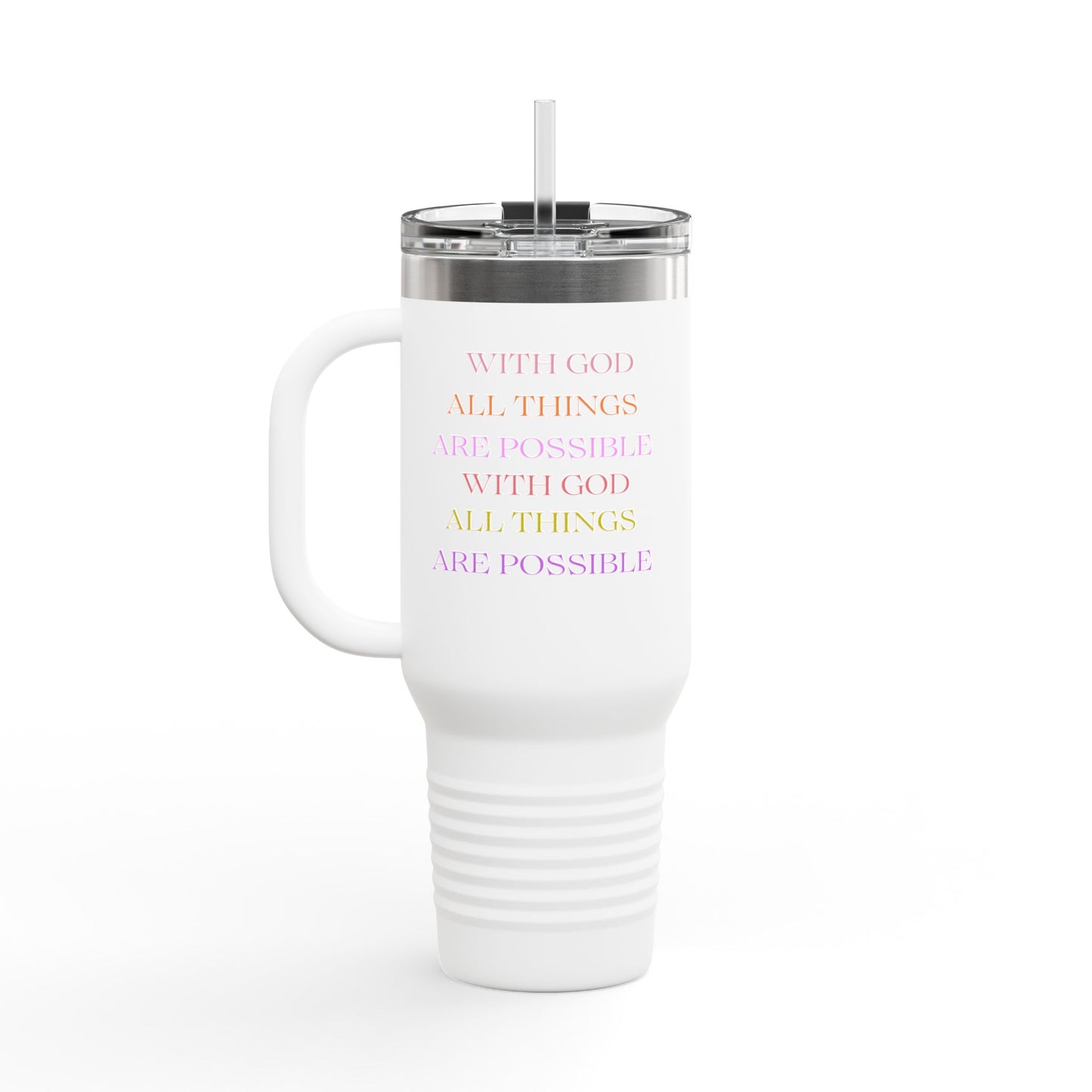 Water Tumbler - Christian Message Insulated Travel Mug