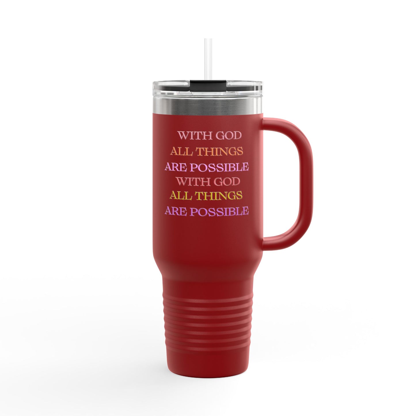 Water Tumbler - Christian Message Insulated Travel Mug